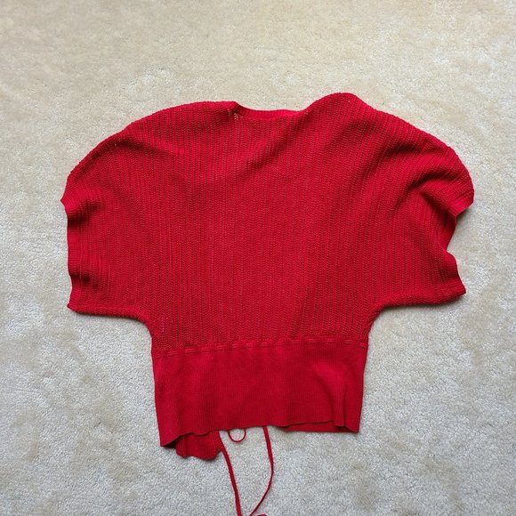 EUC Express Sweater Cardigan Red Size Small - Picture 5 of 5